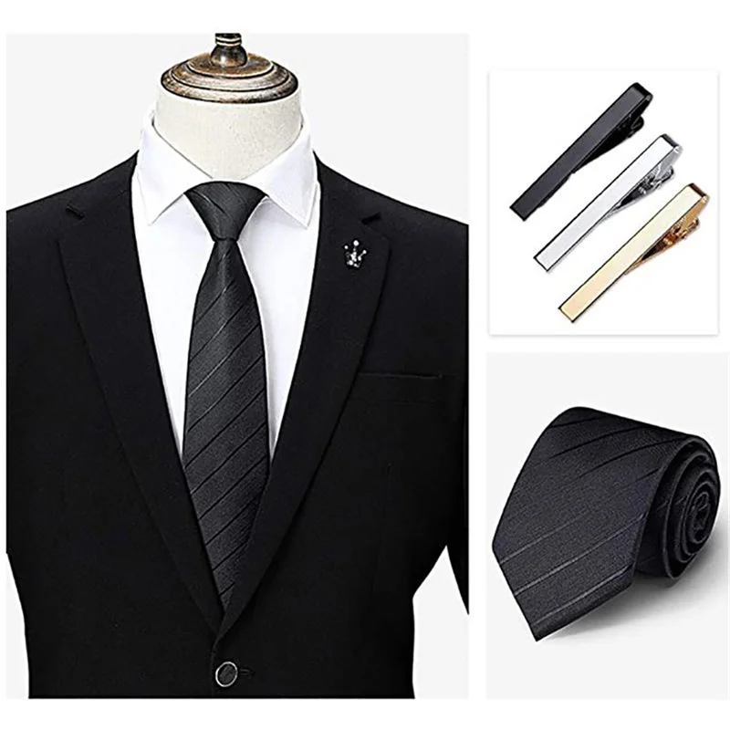 

1 шт. новые Зажимы для галстука для мужчин цвет синий балка Практичная застежка для галстука заколка для галстука мужские подарочные запонки для мужчин