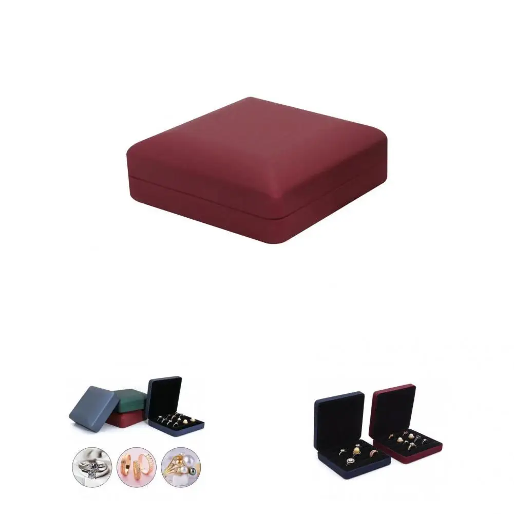 Ear Studs Organizer Stylish Faux Leather Jewelry Storage Box with Velvet Lining Large Capacity Organizer for Rings Earrings More
Ear Studs Organizer Stylish Faux Leather Jewelry Storage Box with Velvet Lining Large Capacity Organizer for Rings Earrings More