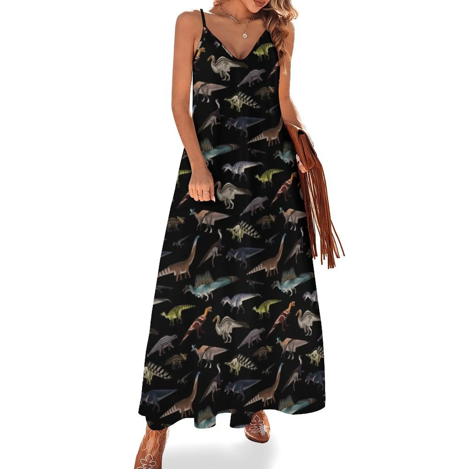 Dinosaurs Sleeveless Dress evening dress Dress women for pregnant women loose summer
Dinosaurs Sleeveless Dress evening dress Dress women for pregnant women loose summer