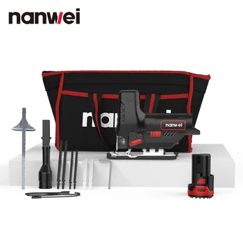 Nanwei 12V 커브 톱 미니 가정용 지그 톱, 다기능 왕복 톱, 목판 드로잉 미니 절단기, 핸드헬드