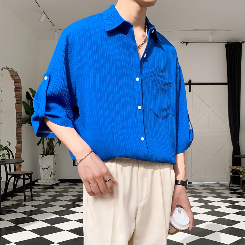 Royal Blue Complete Elegant Stylish Mens Clothing Loose Oversize Korean Fashion Streetwear 2023 Summer Blouse Social Club Shirts
Royal Blue Complete Elegant Stylish Mens Clothing Loose Oversize Korean Fashion Streetwear 2023 Summer Blouse Social Club Shirts