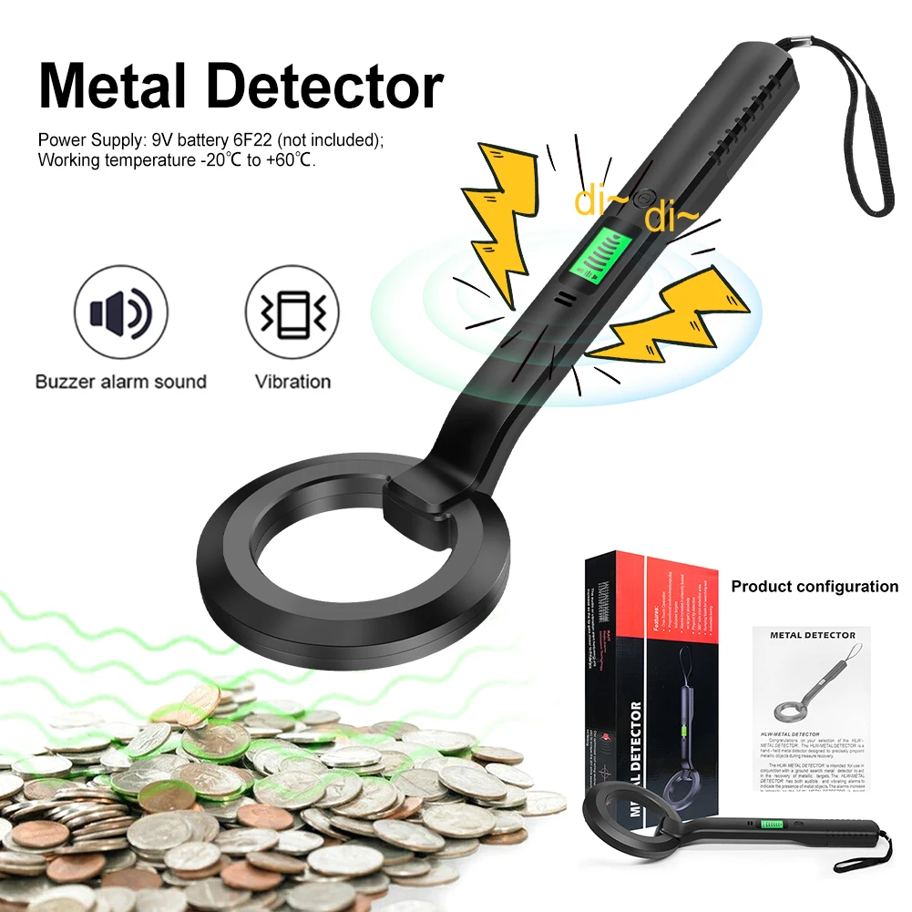 Metal Detector Battery Operated High Accuracy Metal Detector with LCD Display Sound Vibration Alarm Low Voltage Indication
Metal Detector Battery Operated High Accuracy Metal Detector with LCD Display Sound Vibration Alarm Low Voltage Indication