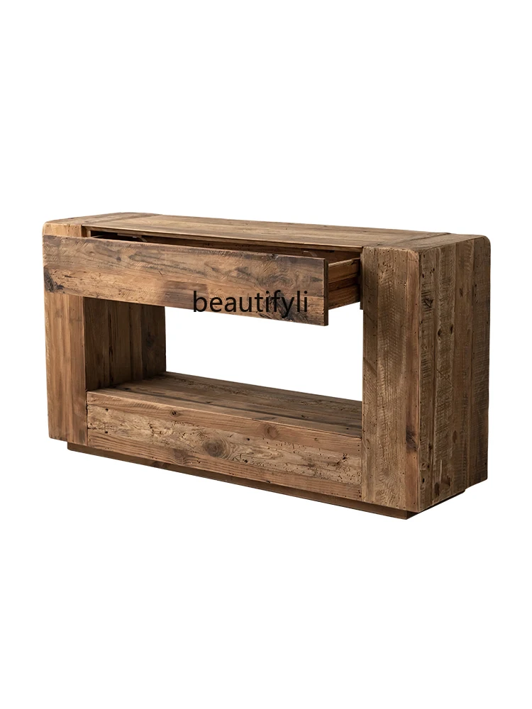 American Country Style Solid Wood Raw Wood Color Distressed Coat Rack Pine Tea Table Log Side Table Entrance Cabinet
American Country Style Solid Wood Raw Wood Color Distressed Coat Rack Pine Tea Table Log Side Table Entrance Cabinet