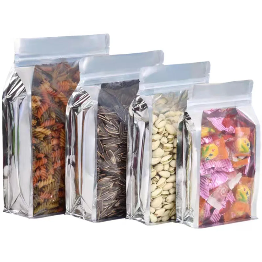 50Pcs/Lot Aluminum Foil Clear Plastic Stand Up Food Packaging Pouches Resealable Zip Lock Storage Bag for Nuts Candy Coffee Bean
50Pcs/Lot Aluminum Foil Clear Plastic Stand Up Food Packaging Pouches Resealable Zip Lock Storage Bag for Nuts Candy Coffee Bean