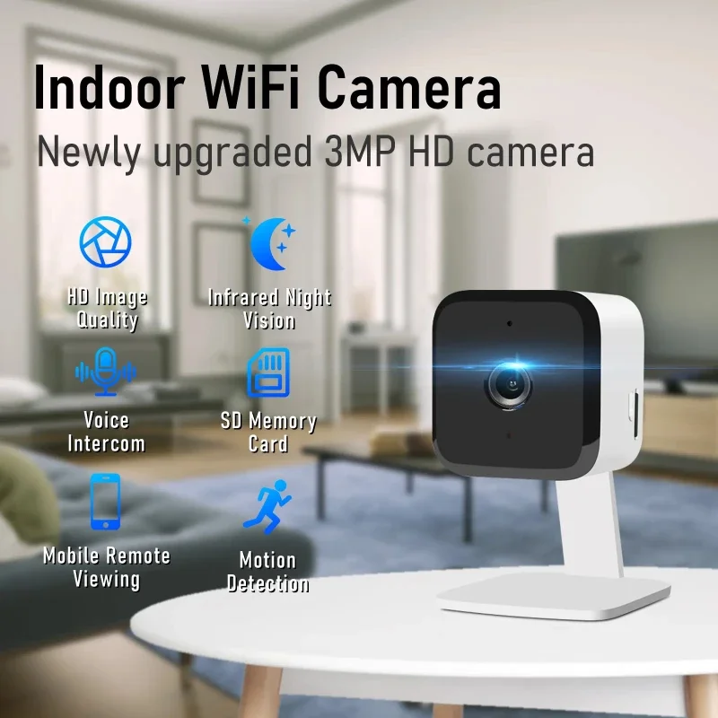 

IP-камера с ИК-подсветкой и функцией ночного видения, Wi-Fi, 1080P