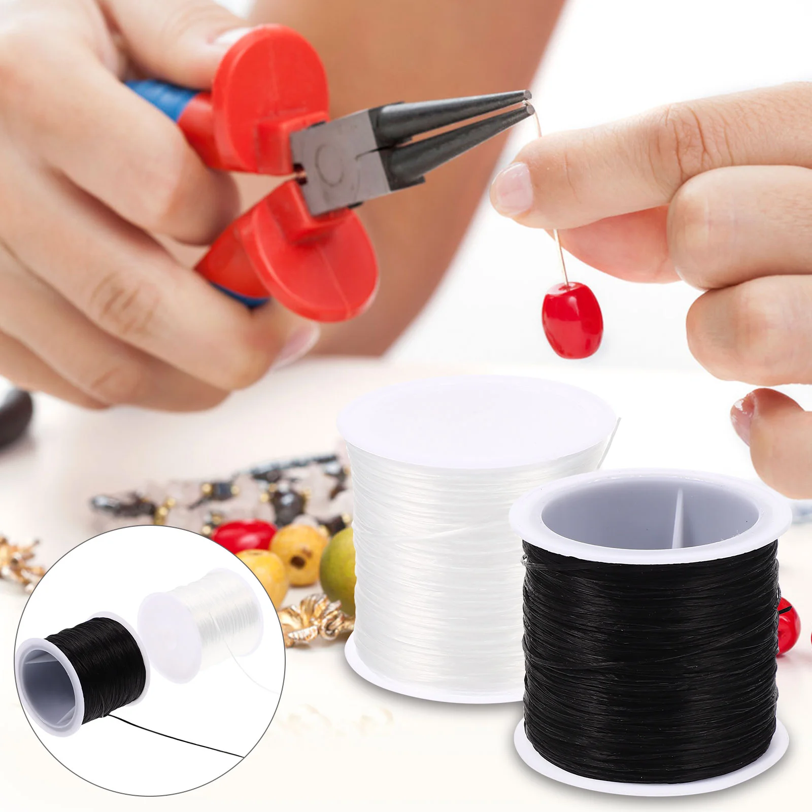 4 Rolls Thread Crystals Beads Elastic Beading Cord Rope Decorative Jewelry Making Rubber Band Stretch Craft
4 Rolls Thread Crystals Beads Elastic Beading Cord Rope Decorative Jewelry Making Rubber Band Stretch Craft
