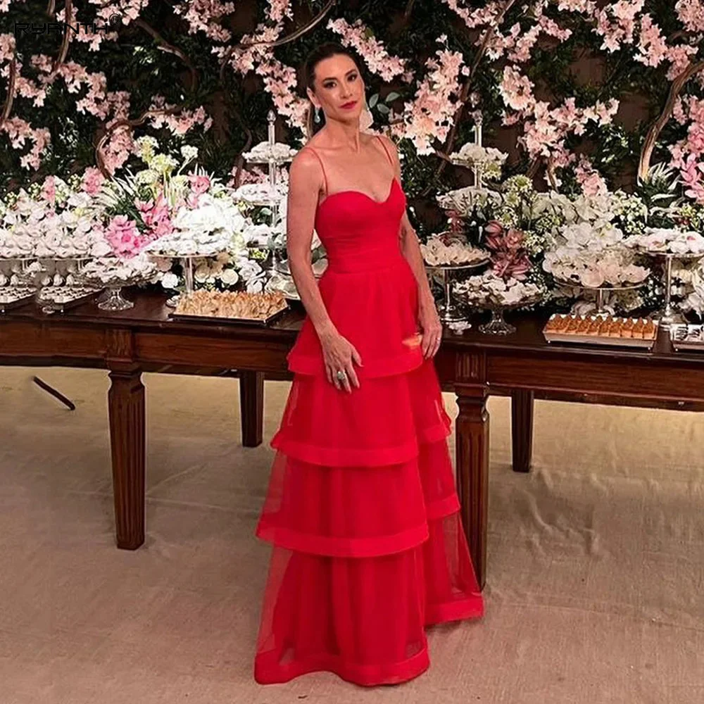 Ryanth A-line Prom Dresses 2024 Spaghetti Straps Long Tulle Tiered Formal Occasion Dress Evening Gowns vestidos para mujer
Ryanth A-line Prom Dresses 2024 Spaghetti Straps Long Tulle Tiered Formal Occasion Dress Evening Gowns vestidos para mujer