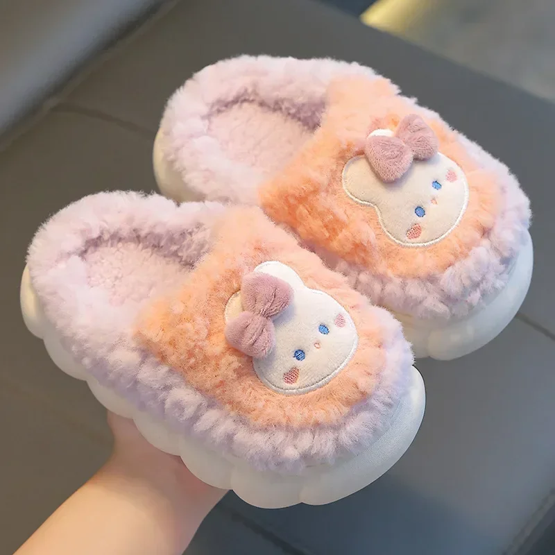 Children's Cotton Slippers Princess Warm Kids Winter Cute Rabbit Cartoon Plush Furry Shoes Little Girls Soft Sole Baby Slippers
Children's Cotton Slippers Princess Warm Kids Winter Cute Rabbit Cartoon Plush Furry Shoes Little Girls Soft Sole Baby Slippers