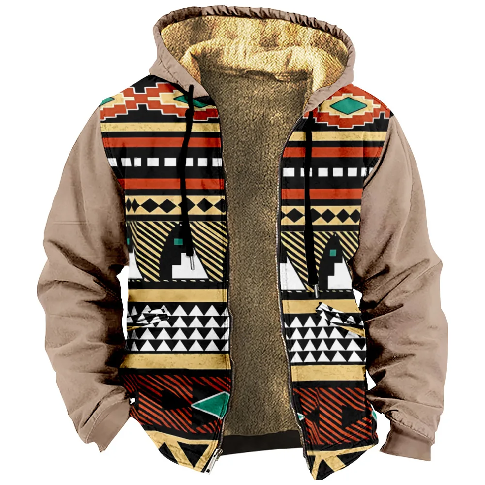 Christmas men's hooded thickened warm cotton jacket fashionable street casual men's and women's top
Christmas men's hooded thickened warm cotton jacket fashionable street casual men's and women's top