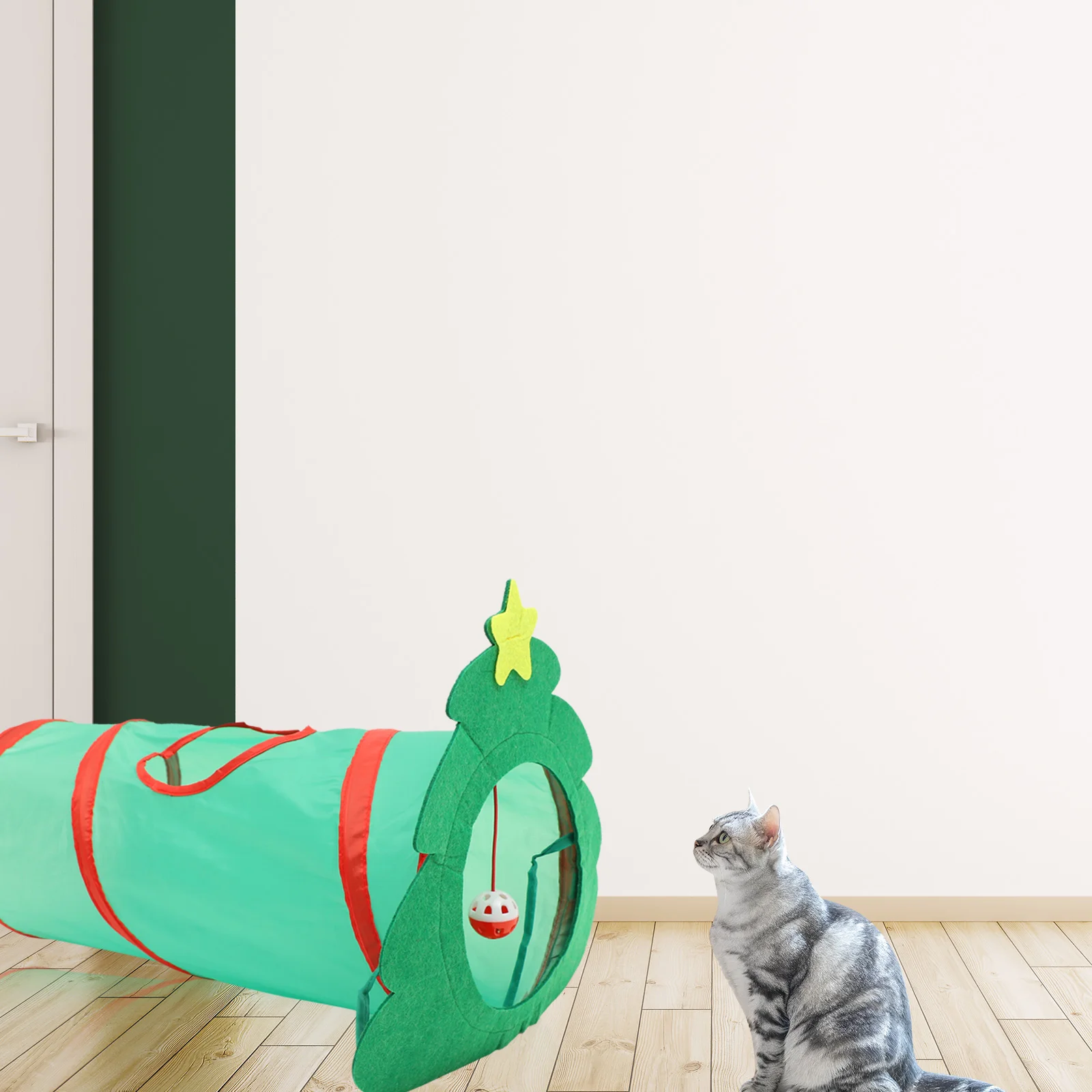 Cat Tunnel Toy Christmas Tree Pet Hiding Tunnel Foldable Cat Sleeping Tunnel Tube Toys
Cat Tunnel Toy Christmas Tree Pet Hiding Tunnel Foldable Cat Sleeping Tunnel Tube Toys