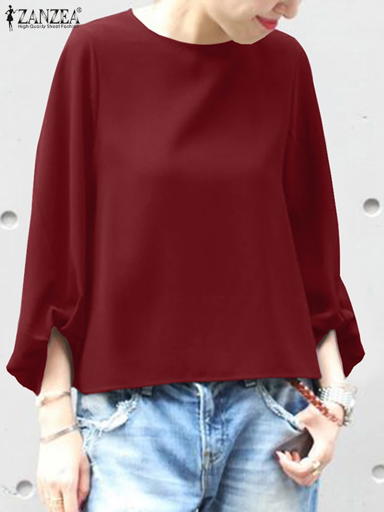 2024 ZANZEA Fashion Women O Neck 3/4 Sleeve Blouse Elegant Solid Work Shirt Casual Loose Party Tunic Tops Stylish Blusas Chemise
2024 ZANZEA Fashion Women O Neck 3/4 Sleeve Blouse Elegant Solid Work Shirt Casual Loose Party Tunic Tops Stylish Blusas Chemise