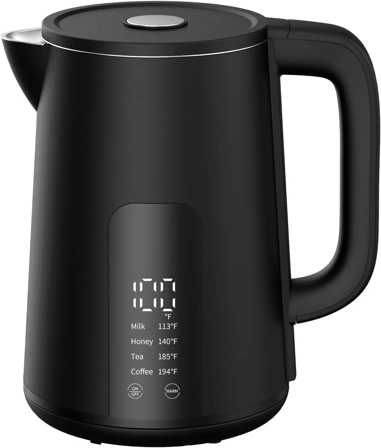 Control Kettle, 304 Stainless Steel Interior Tea Kettle & Hot Water Boiler with Display, Auto-Off & Boil-Dry Protection
Control Kettle, 304 Stainless Steel Interior Tea Kettle & Hot Water Boiler with Display, Auto-Off & Boil-Dry Protection