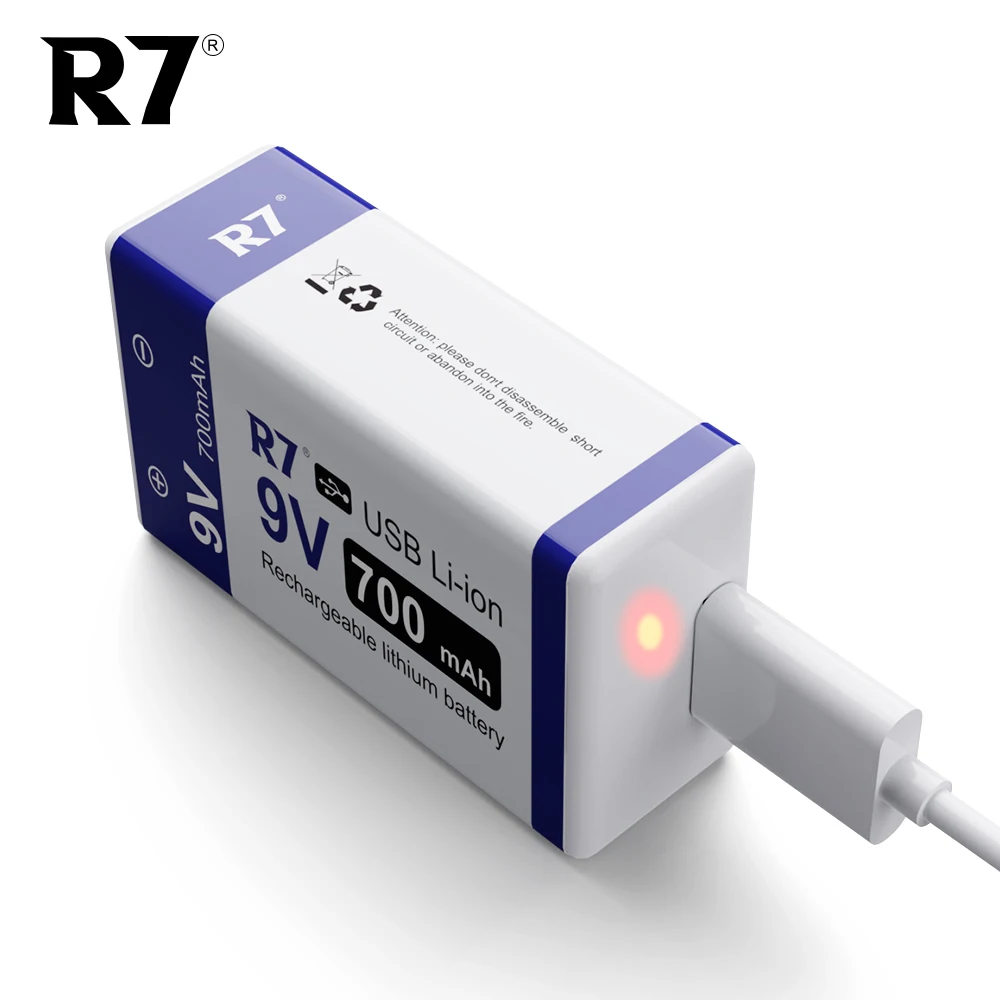 R7 9V USB rechargeable Li-ion battery 9V 700mAh USB 9V Lithium Batteries for RC Helicopter Model Microphone
R7 9V USB rechargeable Li-ion battery 9V 700mAh USB 9V Lithium Batteries for RC Helicopter Model Microphone