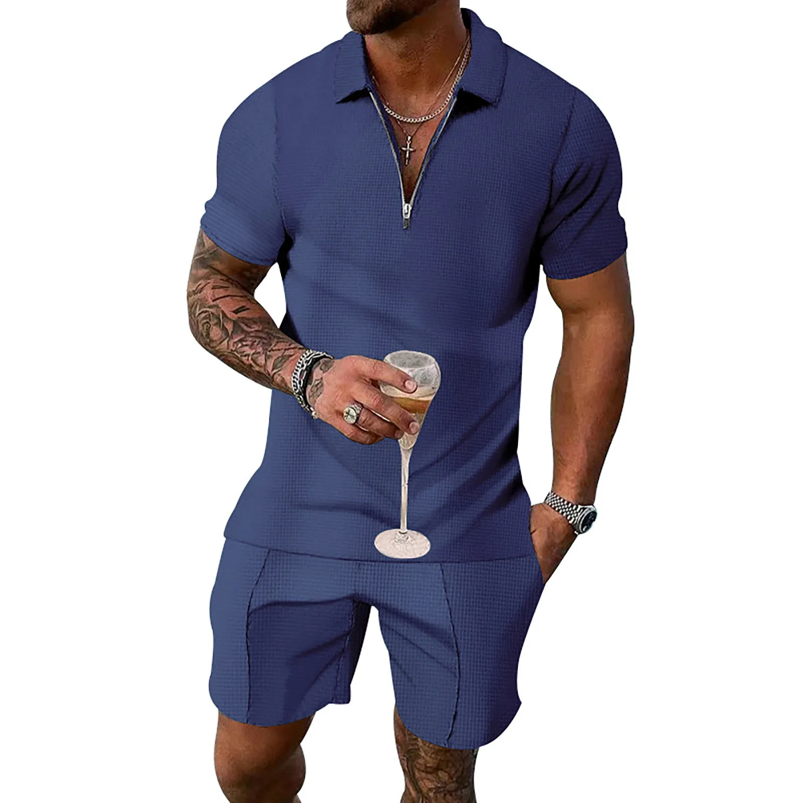 Fashion Men Casual Set Streetwear 3D Digital Printing Short Sleeve Polo Shirt + Shorts Summer Harajuku Sportswear Men‘s Clothing
Fashion Men Casual Set Streetwear 3D Digital Printing Short Sleeve Polo Shirt + Shorts Summer Harajuku Sportswear Men‘s Clothing