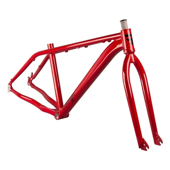 Funsea 자전거 프레임, 알루미늄 합금 대형 BMX 크루저 휠리, 단방향 27.5 프레임, 크로몰리 포크 Chenga, 10 단