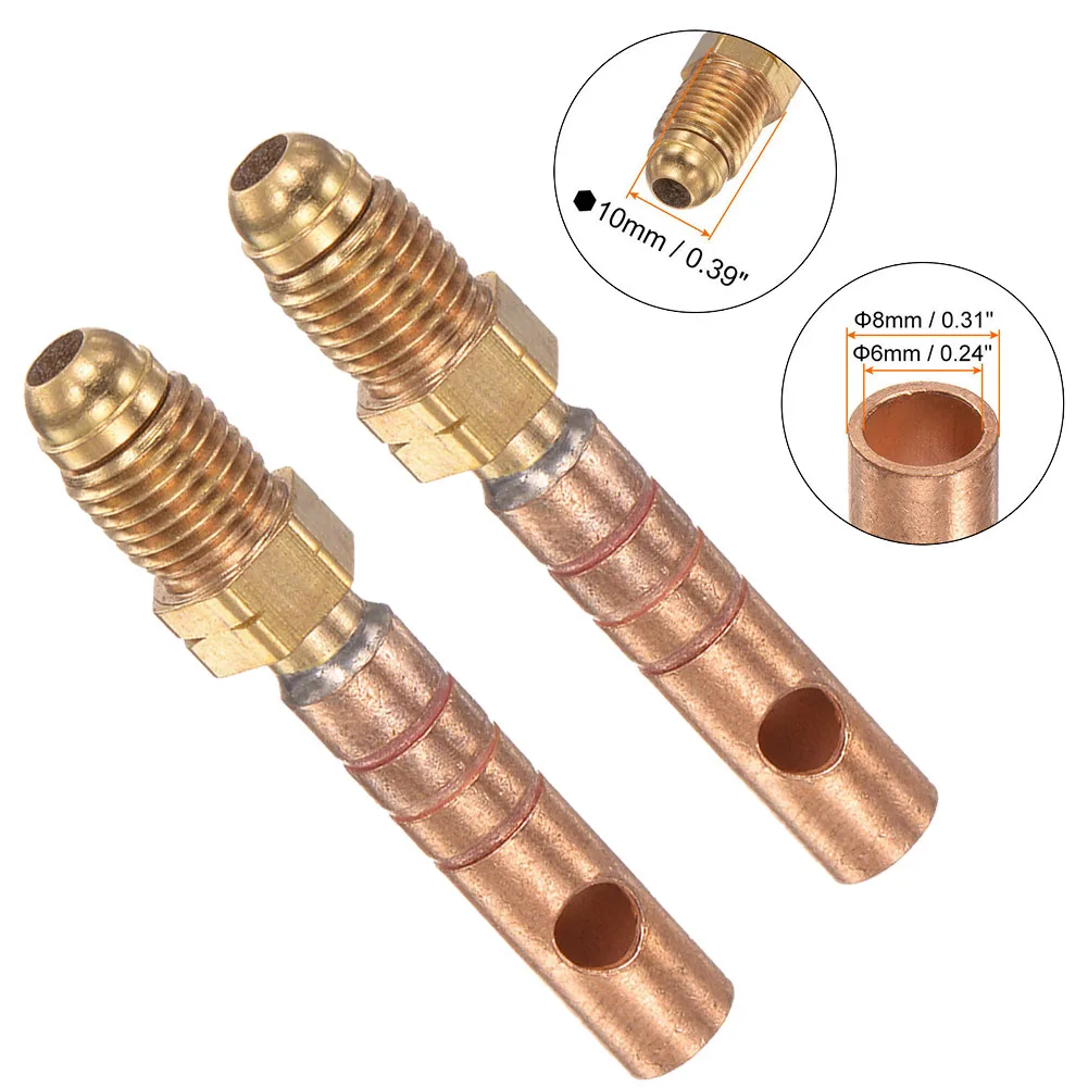 2pcs TIG Welding Torch Connector Adapter For WP18 TIG Copper Welding Torch 3/8-24UNF Thread Welding Tools Accessories
2pcs TIG Welding Torch Connector Adapter For WP18 TIG Copper Welding Torch 3/8-24UNF Thread Welding Tools Accessories