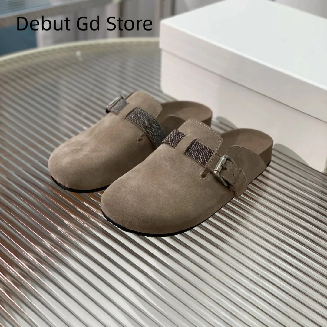 Top Quality 2024 New Summer Baotou Half Slippers for Women's Outwear Flat Bottom Casual Slippers Lazy Boken Shoes
Top Quality 2024 New Summer Baotou Half Slippers for Women's Outwear Flat Bottom Casual Slippers Lazy Boken Shoes