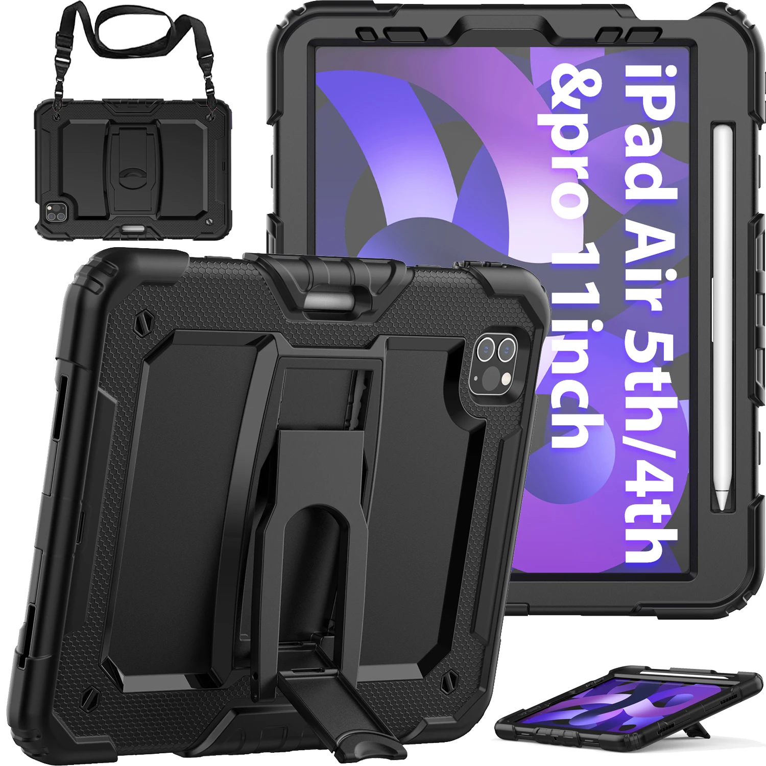 Case For iPad Air5 Gen 2022/Air4 10.9Inch Case Hybrid Shockproof Rugged Drop Protection Cover With Kickstand For iPad Pro11 2020
Case For iPad Air5 Gen 2022/Air4 10.9Inch Case Hybrid Shockproof Rugged Drop Protection Cover With Kickstand For iPad Pro11 2020