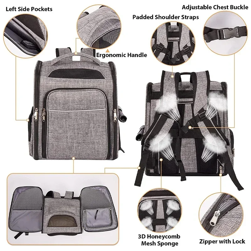 Carrier Bag Cats Dogs Cat Expandable for Pet Small Breathable Backpack Transporte Mesh Travel Collapsible
Carrier Bag Cats Dogs Cat Expandable for Pet Small Breathable Backpack Transporte Mesh Travel Collapsible
