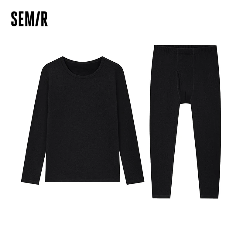 Semir Warm Underwear Men Winter Round Neck Plush Long Sleeve Pajamas Solid Color Comfortable Autumn Tops Pants Couple Set
Semir Warm Underwear Men Winter Round Neck Plush Long Sleeve Pajamas Solid Color Comfortable Autumn Tops Pants Couple Set