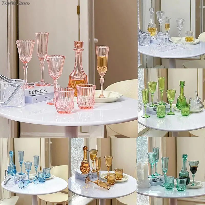7Pc/set 1:6 Dollhouse Miniature Wine Set/Wine Glass/Champagne Glass/Carved Wine Bottle/Wine Vessel Model Doll Living Scene Decor
7Pc/set 1:6 Dollhouse Miniature Wine Set/Wine Glass/Champagne Glass/Carved Wine Bottle/Wine Vessel Model Doll Living Scene Decor