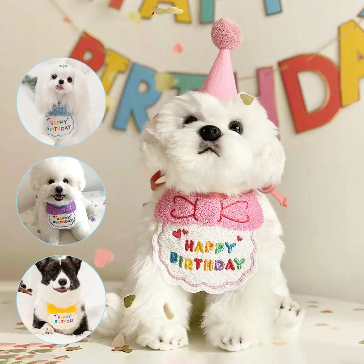 Pet Birthday Celebrate Scarf Cotton Saliva Towel Pet Hat Cat Dog Bibs Puppy Kitten Triangle Kerchief Set
Pet Birthday Celebrate Scarf Cotton Saliva Towel Pet Hat Cat Dog Bibs Puppy Kitten Triangle Kerchief Set
