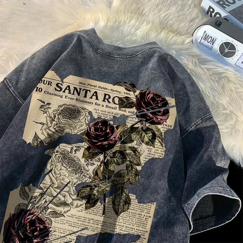 Y2K Korean Men Streetwear rose Graphic Acubi Harajuku Egirl Short Sleeve T-Shirts Grunge Aesthetics Oversized Tops Alt Clothes
Y2K Korean Men Streetwear rose Graphic Acubi Harajuku Egirl Short Sleeve T-Shirts Grunge Aesthetics Oversized Tops Alt Clothes