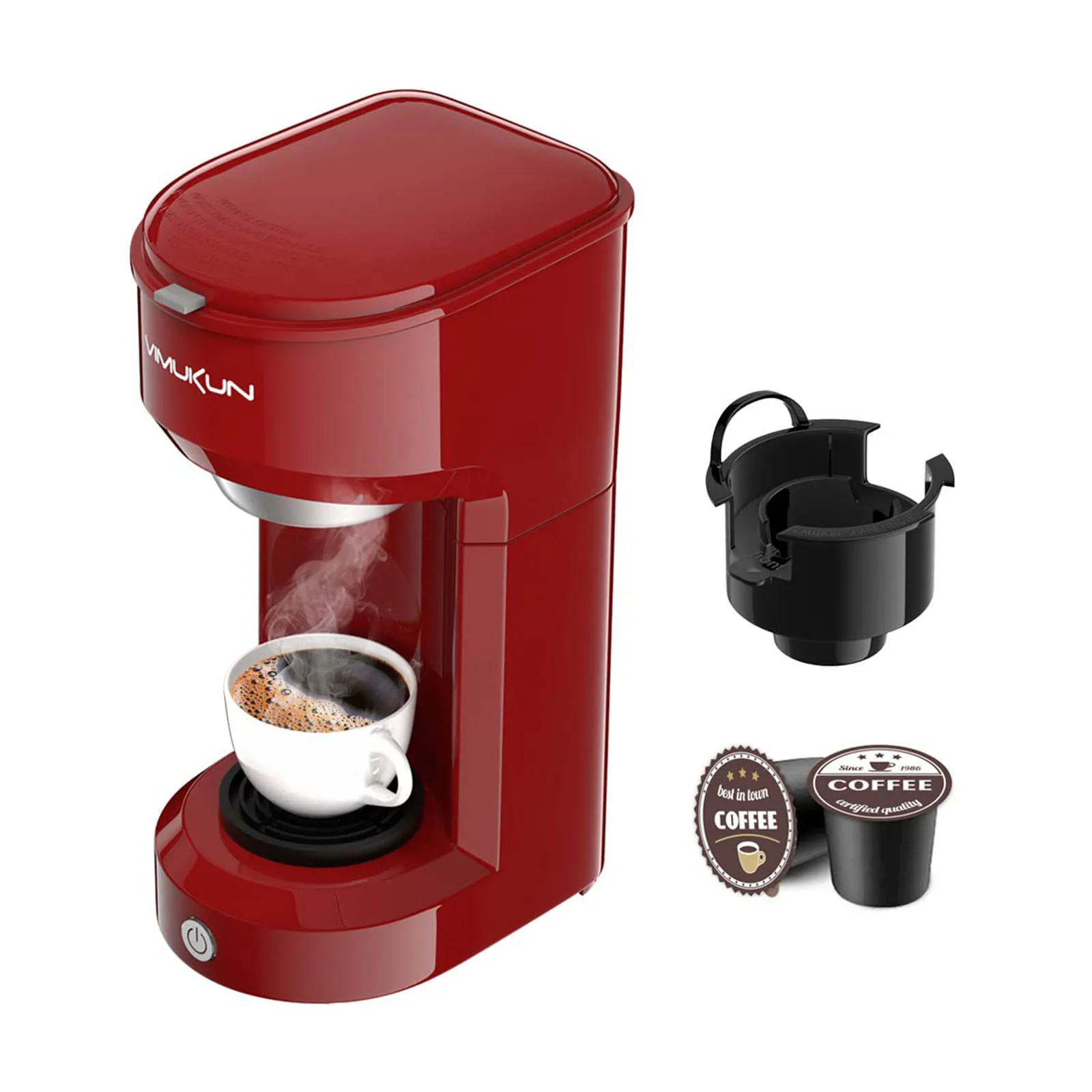Single Serve Coffee Maker Coffee Brewer Compatible With K-Cup Single Cup Capsule With 6 To 14oz Reservoir (Only Machine)
Single Serve Coffee Maker Coffee Brewer Compatible With K-Cup Single Cup Capsule With 6 To 14oz Reservoir (Only Machine)