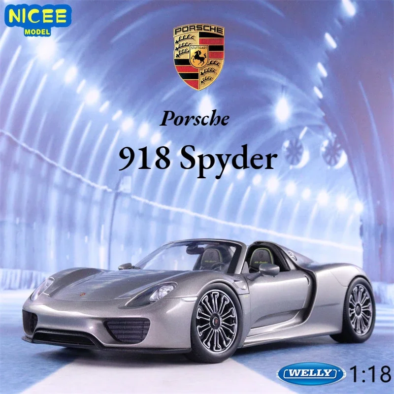 WELLY 1:18 Porsche 918 Spyder sports car High Simulation Diecast Car Metal Alloy Model Car Children's toys collection gifts B174
WELLY 1:18 Porsche 918 Spyder sports car High Simulation Diecast Car Metal Alloy Model Car Children's toys collection gifts B174