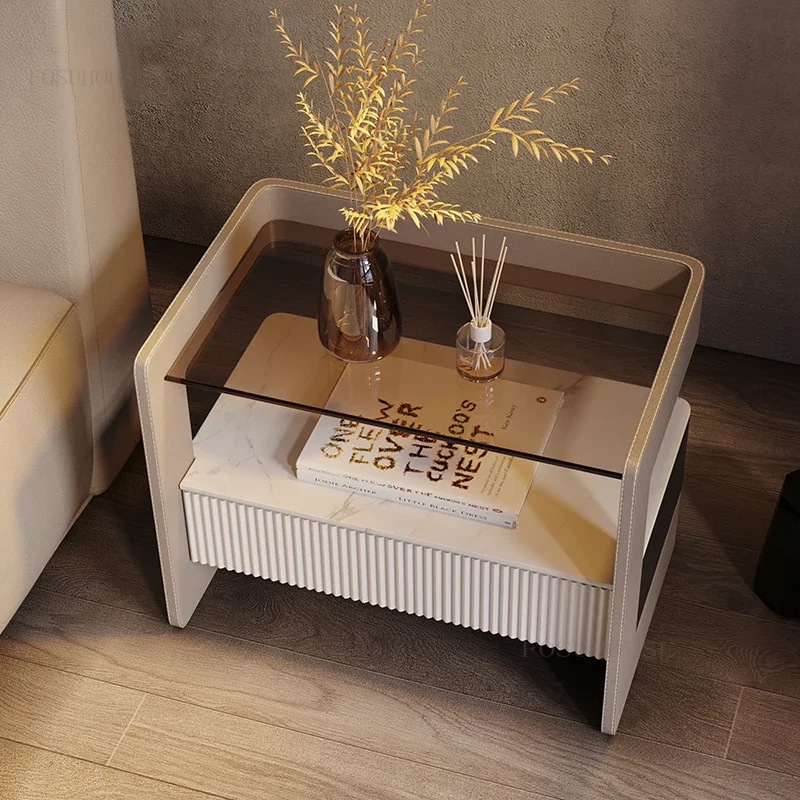 Leather Hotel Smart Nightstands Minimalist Modern Small Apartment Storage Cabinets Italian Household Furniture Bedside Tables H
Leather Hotel Smart Nightstands Minimalist Modern Small Apartment Storage Cabinets Italian Household Furniture Bedside Tables H
