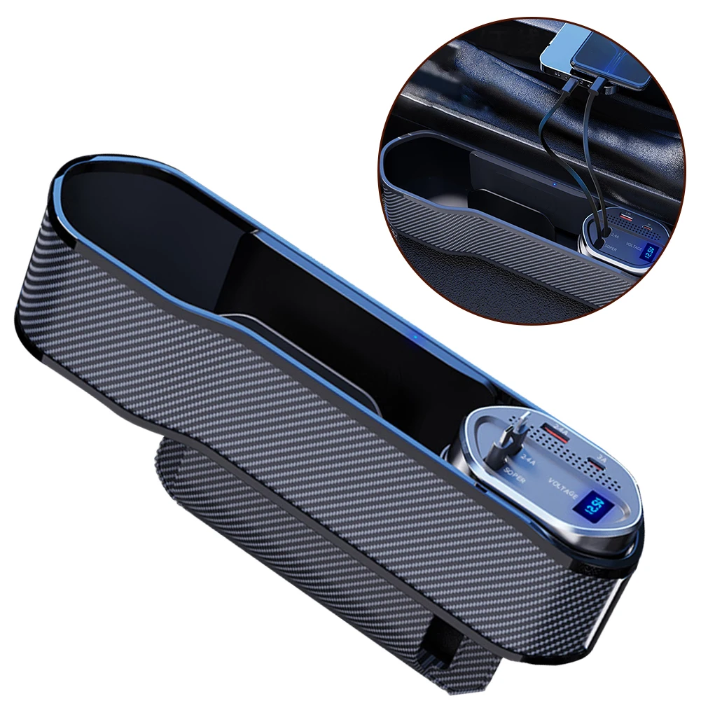 DC12-24V Car Storage Box Console Side Pocket Organizer Charger Wireless Charger Cable ABS Environmentally Friendly Material
DC12-24V Car Storage Box Console Side Pocket Organizer Charger Wireless Charger Cable ABS Environmentally Friendly Material