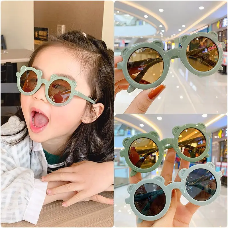 

2023 Kids Personality Classic Outdoor Sun Protection Sunglasses Boys Girls Colors Protect Eyes Baby UV400 Sunglasses Children