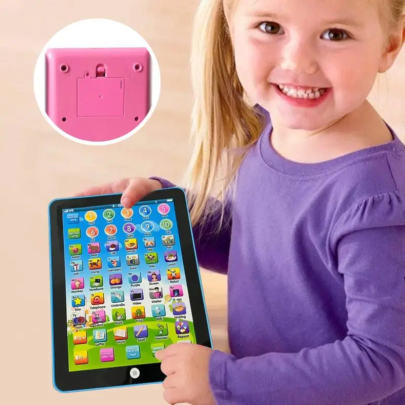 

Learning Tablet For Kids Bilingual Dial Reading Machine Early Education Intelligence Toy for Teaching Alphabet, Numbers, Spell