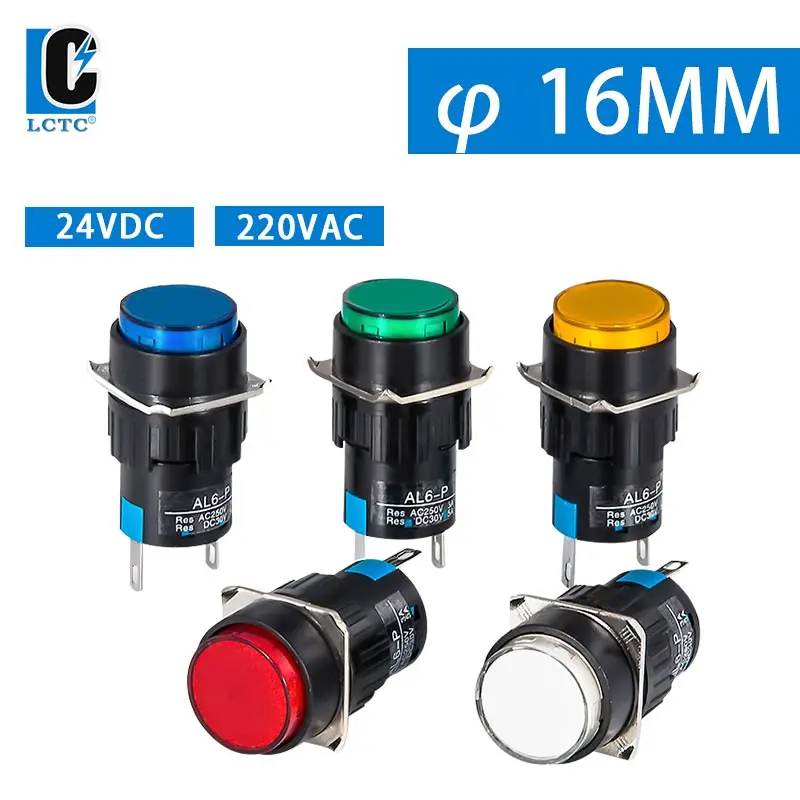 16mm LA16-XD Hole Circular Indicator AB6 LA28 2 Feet Two Contact Wiring LED Light 220V24V
16mm LA16-XD Hole Circular Indicator AB6 LA28 2 Feet Two Contact Wiring LED Light 220V24V