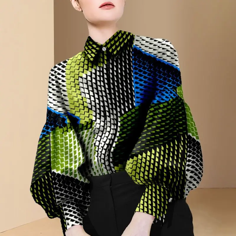 Fashion Lantern Sleeve Shirt Women Design Long Sleeve Blouse Business Casual Office Ladies Clothing Tops Single-breasted New
Fashion Lantern Sleeve Shirt Women Design Long Sleeve Blouse Business Casual Office Ladies Clothing Tops Single-breasted New