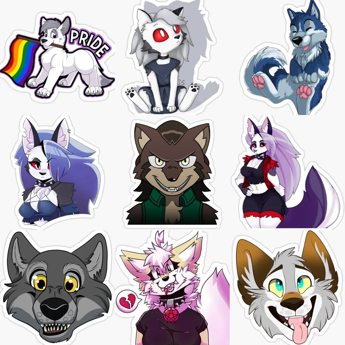 Helluva Boss Furry Wolf Anime Cartoon Stickers for Motorcycle Laptop Window Car Helmet Camper Wall Fridge Door Waterproof Decal
Helluva Boss Furry Wolf Anime Cartoon Stickers for Motorcycle Laptop Window Car Helmet Camper Wall Fridge Door Waterproof Decal