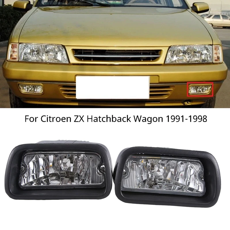 

Car Front Bumper Light Front Fog Light Foglight Fog Lamp For Citroen ZX Hatchback Wagon 91-98 For 988 ETC 2004-2008 Accessories