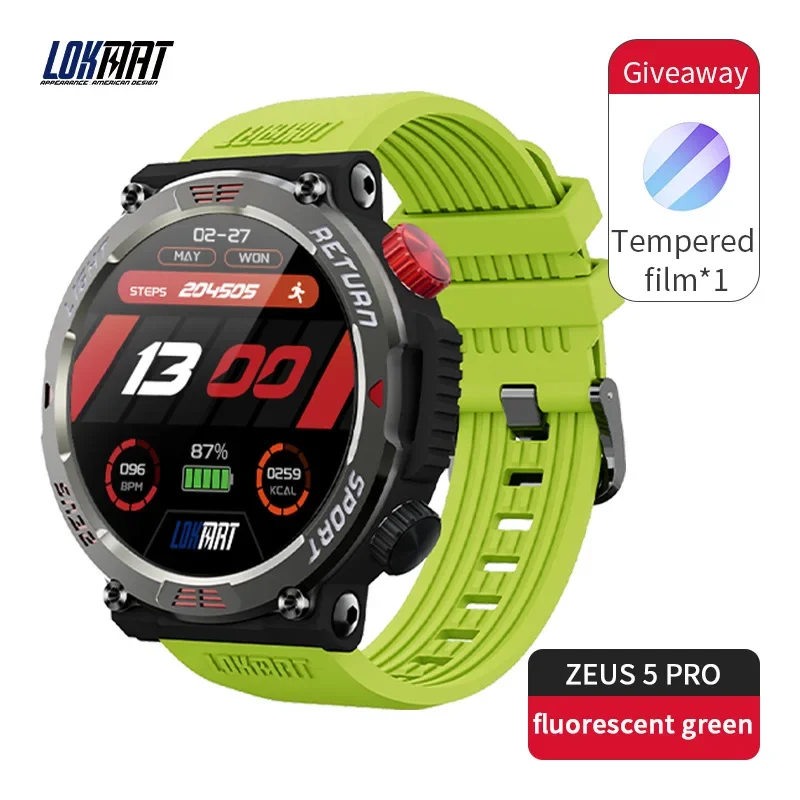 

New LOKMAT Flashlight Smart Watch 50M Waterproof BT Calls Watch Collection Code Ai Voice Fitness Tracker Smartwatches for Phone