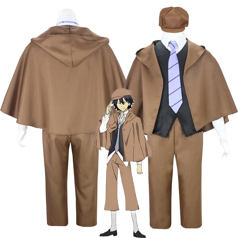 Anime Bungo Stray Dogs Ranpo Edogawa Cosplay Costume Wig Detective Uniform Cloak Halloween Edogawa Rampo Cosplay Costumes Men
Anime Bungo Stray Dogs Ranpo Edogawa Cosplay Costume Wig Detective Uniform Cloak Halloween Edogawa Rampo Cosplay Costumes Men