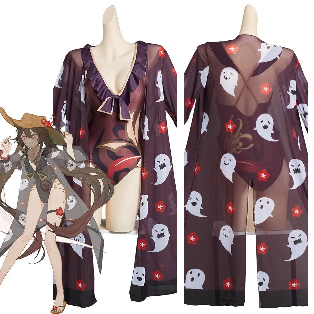 Female Hu Tao Cosplay Jumpsuit Cloak Summer Swimwear Game Genshin Impact Roleplay Costume Outfits Halloween Carnival Clothing
Female Hu Tao Cosplay Jumpsuit Cloak Summer Swimwear Game Genshin Impact Roleplay Costume Outfits Halloween Carnival Clothing