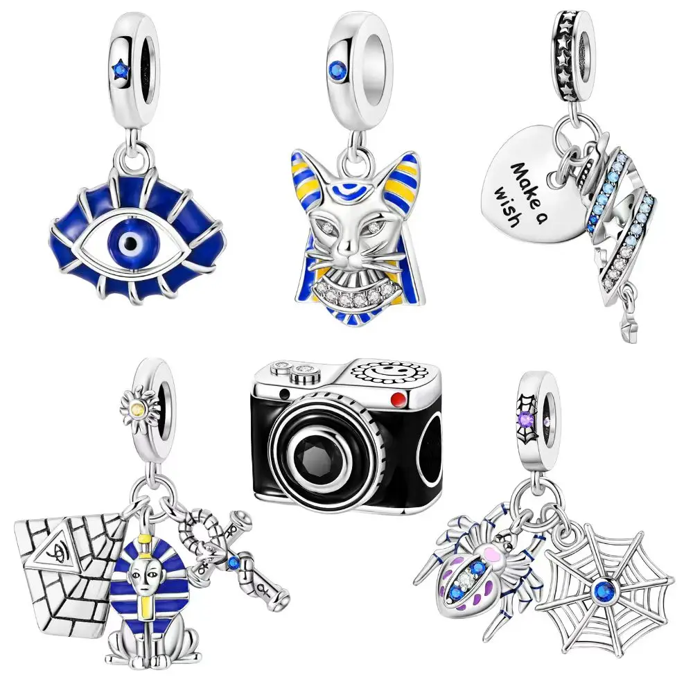 Classic 925 Sterling Silver Cat Cross, Human Sphinx, Spider Charm Fit Pandora Bracelet Women's Travel Jewelry Accessories
Classic 925 Sterling Silver Cat Cross, Human Sphinx, Spider Charm Fit Pandora Bracelet Women's Travel Jewelry Accessories