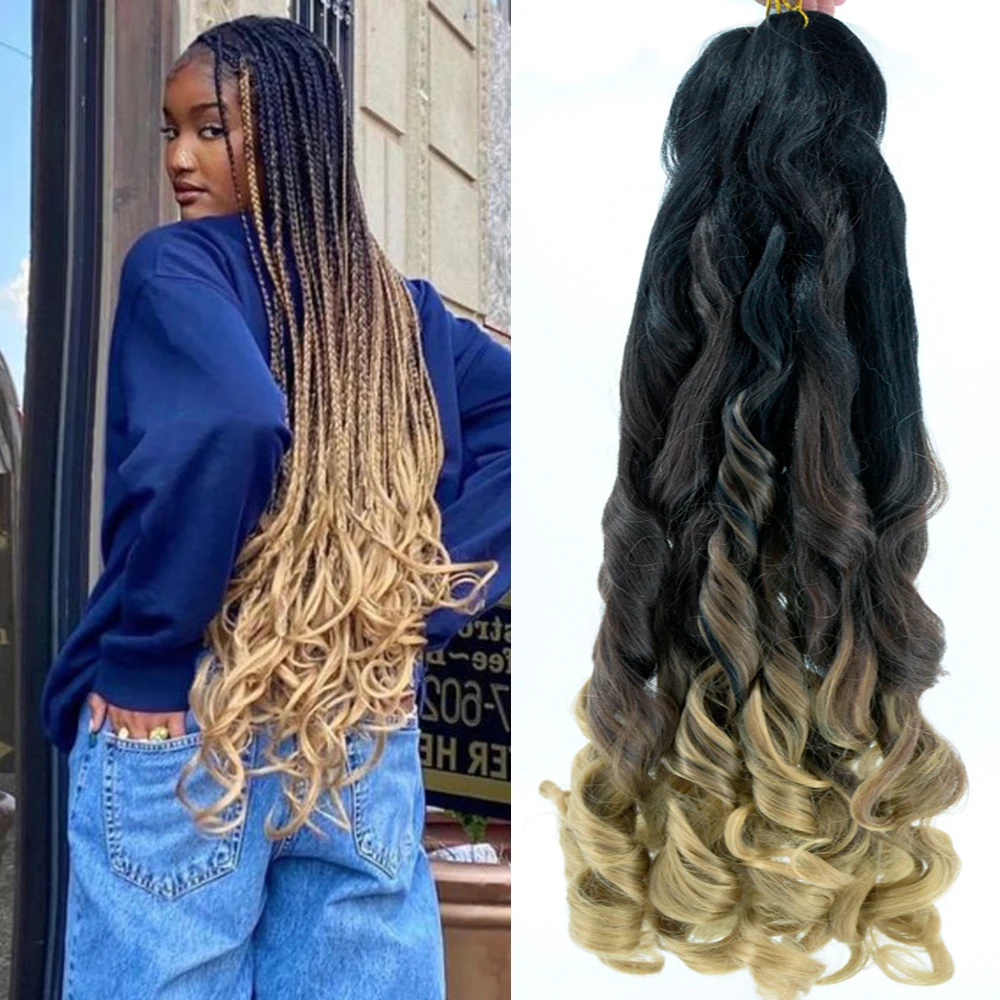 26inch Pre-Stretched French Curl Hair Extensions Synthetic Loose Wave Crochet Hair Braids Long Wave Spiral Curl Hair For Women
26inch Pre-Stretched French Curl Hair Extensions Synthetic Loose Wave Crochet Hair Braids Long Wave Spiral Curl Hair For Women