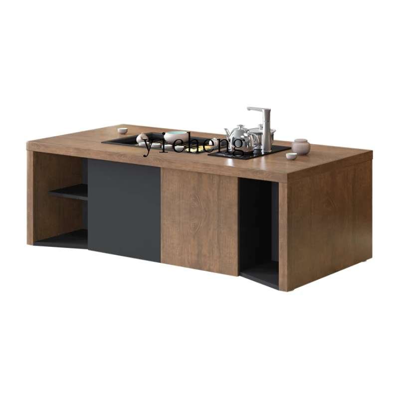

Офисная мебель Xl офисный кофейный столик Kung Fu с чайным подносом, Чайным столиком с кипящей водой