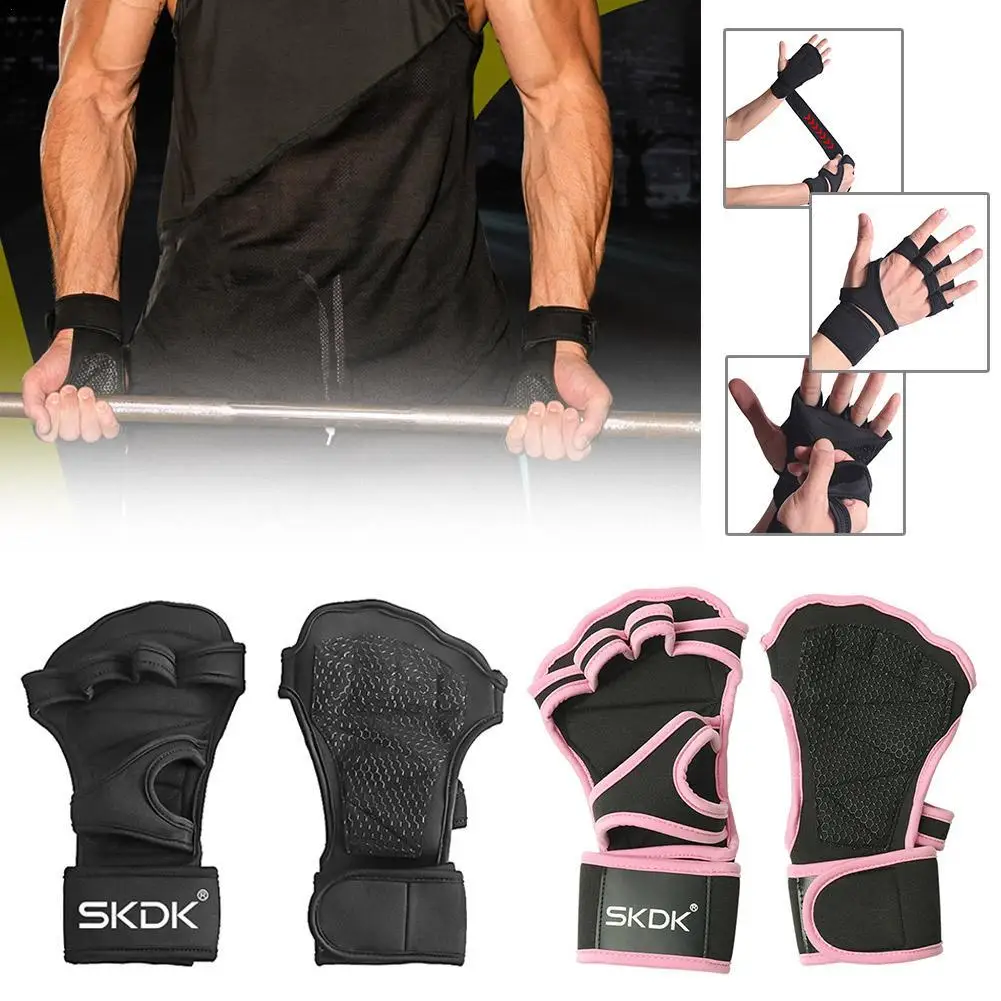 

Перчатки на полпальца для тяжелой атлетики, фитнеса с накидками на запястье, силиконовая гелевая полная защита ладони, перчатки для силовой атлетики, тренировок в тренажерном зале