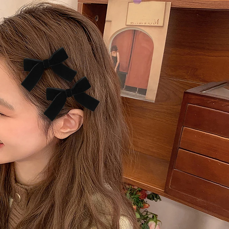 2pcs/set Small Velvet Bow Hairpin Fashion Side Clip Duckclip Women New Cute Sweet Accessories Hair Clips for Girls Free Shipping
2pcs/set Small Velvet Bow Hairpin Fashion Side Clip Duckclip Women New Cute Sweet Accessories Hair Clips for Girls Free Shipping