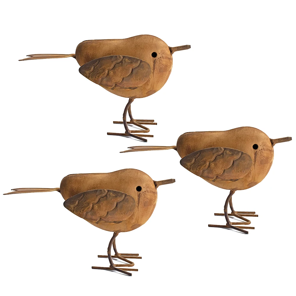 3pcs/set Rusty Metal Bird Ornament Iron Crafts Bird Shaped Art Silhouette Sculpture Outdoor Garden Fence Decoration
3pcs/set Rusty Metal Bird Ornament Iron Crafts Bird Shaped Art Silhouette Sculpture Outdoor Garden Fence Decoration