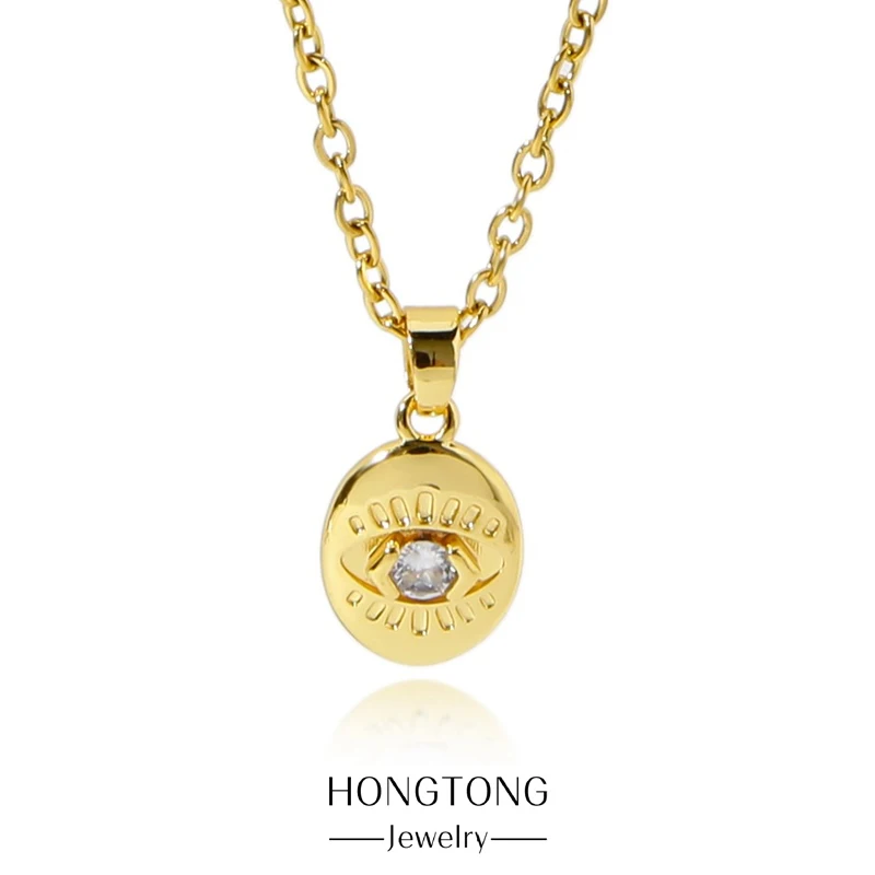 HONGTONG Classic Normal O Chain Demon Eye Drops Stainless Non-fading 18k Pendant Necklace Women Love Necklace Jewelry
HONGTONG Classic Normal O Chain Demon Eye Drops Stainless Non-fading 18k Pendant Necklace Women Love Necklace Jewelry