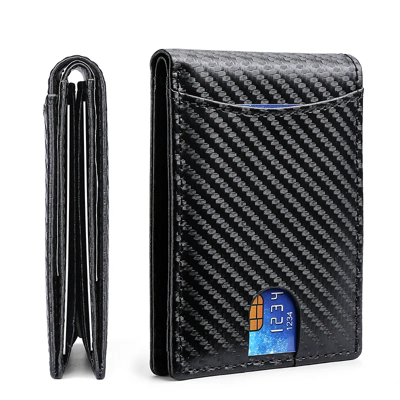 Minimalism Airtag Wallet RFID Carbon Fiber Mini Wallet Men's Credit Card Holder Slim Genuine Leather Wallet for Men Money Clip
Minimalism Airtag Wallet RFID Carbon Fiber Mini Wallet Men's Credit Card Holder Slim Genuine Leather Wallet for Men Money Clip