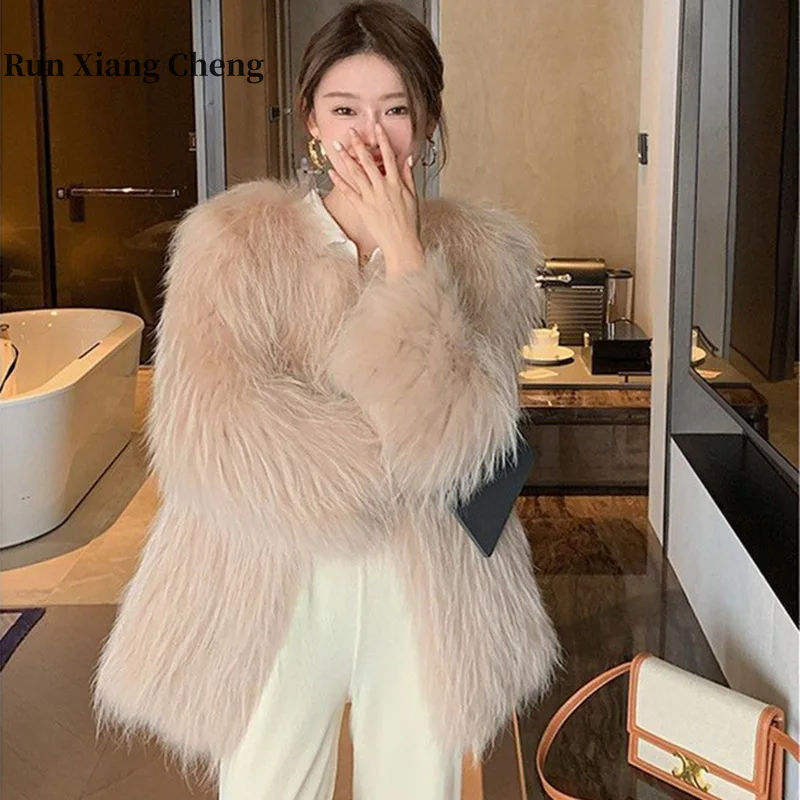 2023 Autumn/Winter New Faux Fox Fur Coat Women's Mid Length Fashion Youth Artificial Fur Coat Winter Coat Women Faux Fur
2023 Autumn/Winter New Faux Fox Fur Coat Women's Mid Length Fashion Youth Artificial Fur Coat Winter Coat Women Faux Fur
