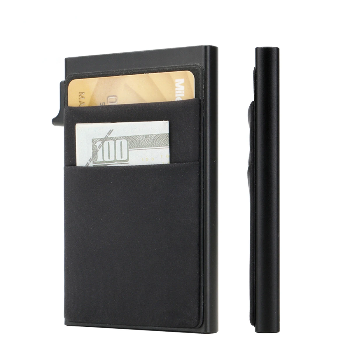 

ID Credit Bank Card Holder Wallet Luxury Brand Men Anti Rfid Blocking Protected Magic Leather Slim Mini Small Money Wallets Case